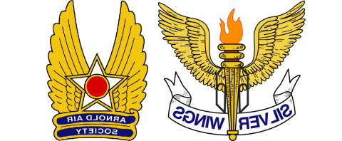 Arnold Air Association and Silver Wings Student Organization insignias